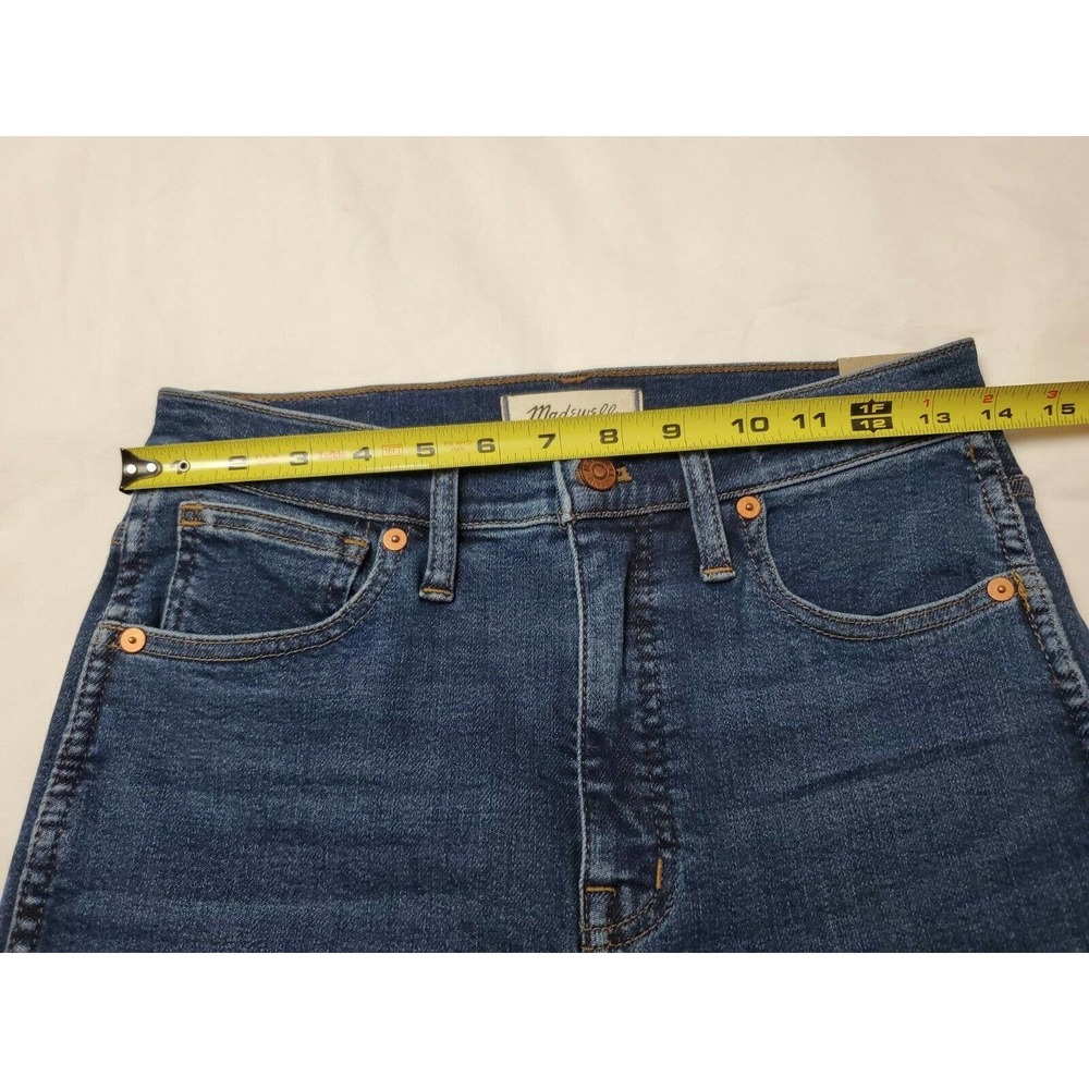 Madewell Women's 10" High-Rise Skinny Jeans in Wendover Wash Size 27 MA616 - Picture 9 of 12